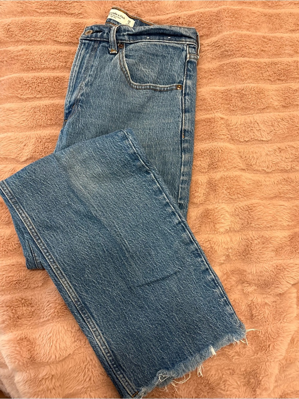 Abercrombie & Fitch Straight-Leg Blue Denim Jeans